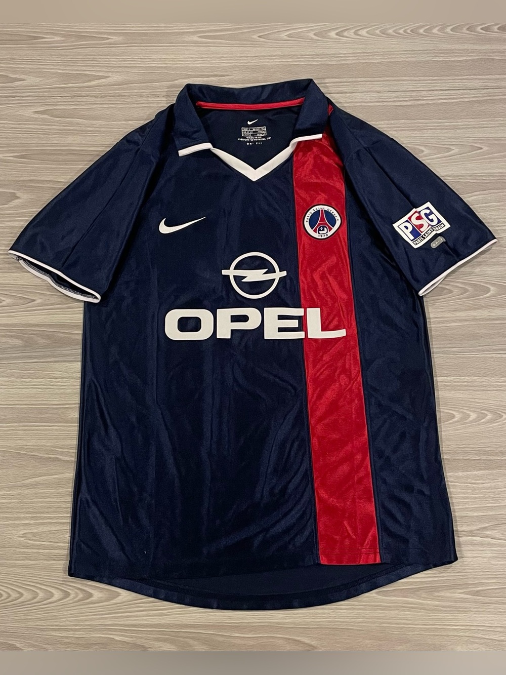 Nike 2000/01 PSG Paris Saint-Germain Soccer Jersey Blue Men’s Size Large